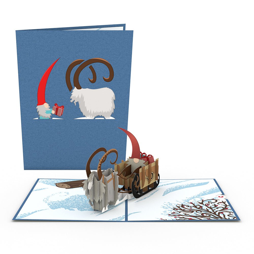 Lovepop - Weihnachts - 7er - Pack Weihnachtsmänner, Zwerge und Freunde 3D Pop - Up Kartenpaket - Onlineshop für außergewöhnliche Grußkarten und Paper Art - Online kaufen