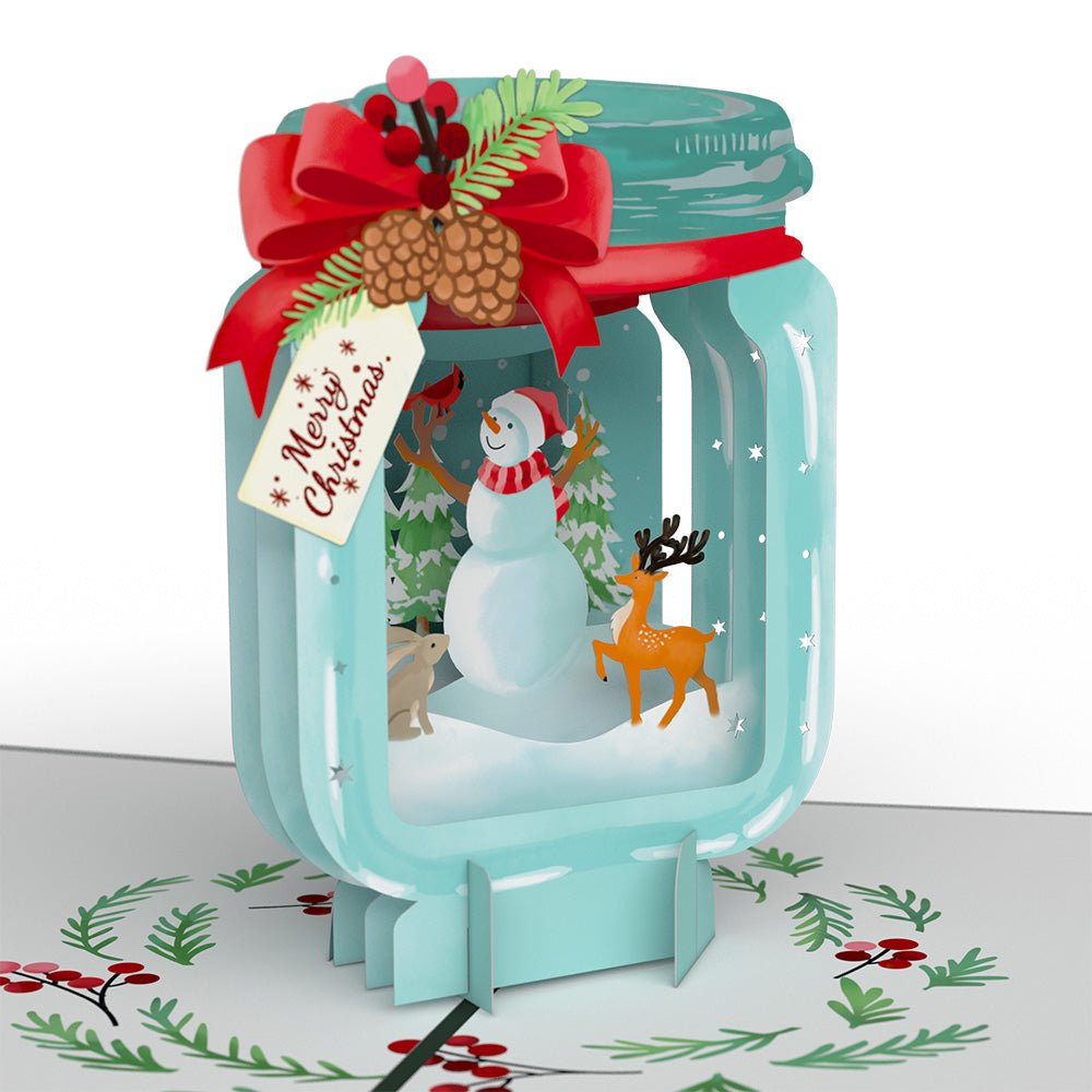 Lovepop - Weihnachtsglas 3D Pop - Up Karte - Onlineshop für außergewöhnliche Grußkarten und Paper Art - Online kaufen