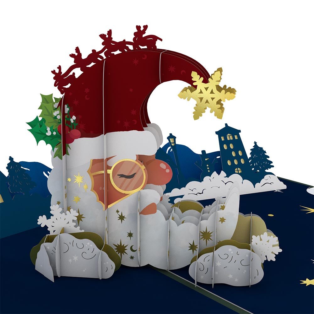 Lovepop - Weihnachtsmond 3D Pop - Up Karte - Onlineshop für außergewöhnliche Grußkarten und Paper Art - Online kaufen