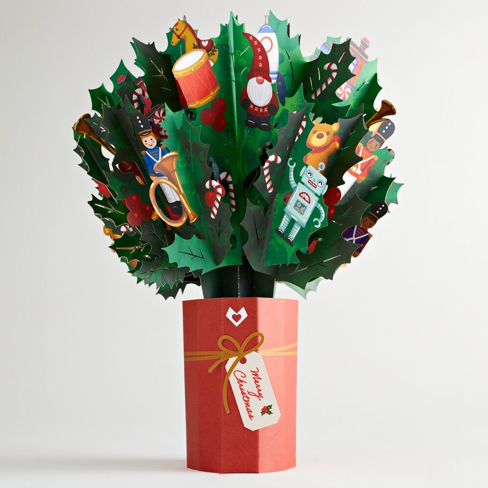 Lovepop - Weihnachtsspielzeug 3D Pop - Up Bouquet - Onlineshop für außergewöhnliche Grußkarten und Paper Art - Online kaufen