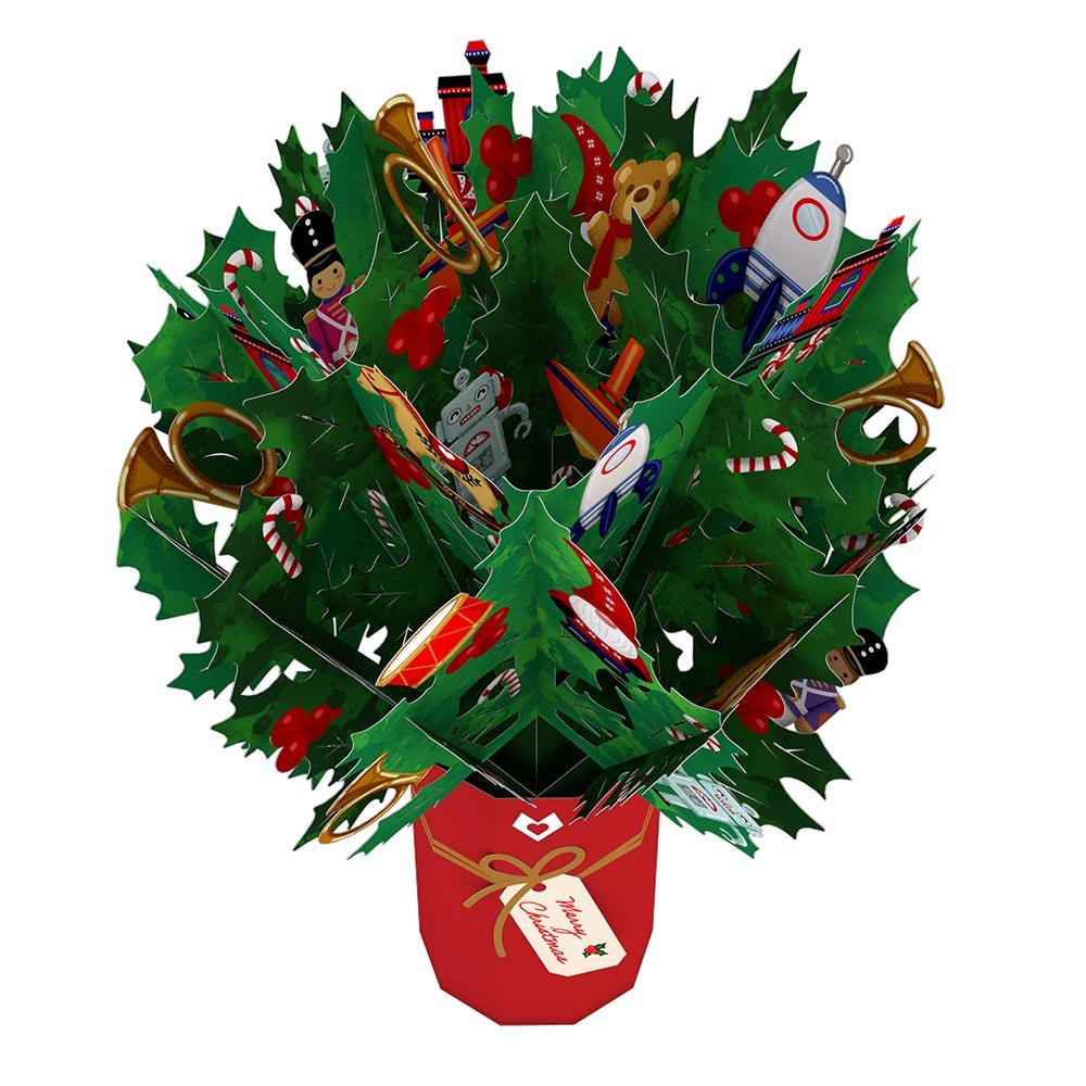 Lovepop - Weihnachtsspielzeug 3D Pop - Up Bouquet - Onlineshop für außergewöhnliche Grußkarten und Paper Art - Online kaufen