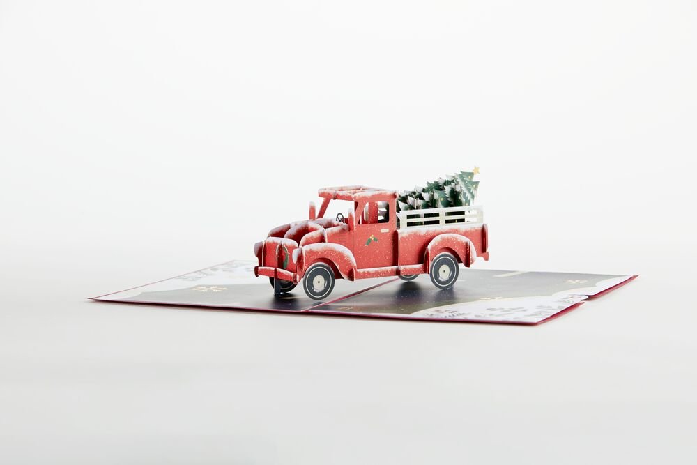 Lovepop - Weihnachtstruck 3D Pop - Up Karte - Onlineshop für außergewöhnliche Grußkarten und Paper Art - Online kaufen