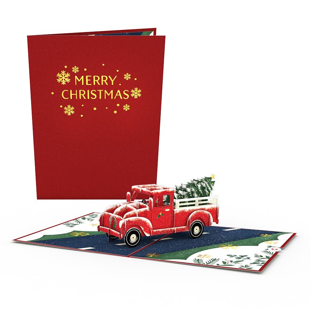 Lovepop - Weihnachtstruck 3D Pop - Up Karte - Onlineshop für außergewöhnliche Grußkarten und Paper Art - Online kaufen