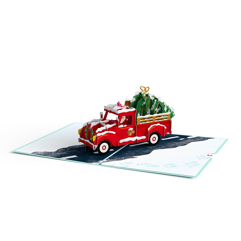 Lovepop - Weihnachtstruck 3D Pop - Up Karte - Onlineshop für außergewöhnliche Grußkarten und Paper Art - Online kaufen