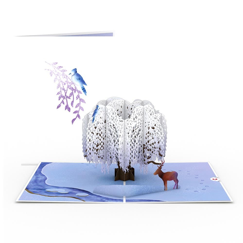 Lovepop - Winter - Weidenbaum 3D Pop - Up Karte - Onlineshop für außergewöhnliche Grußkarten und Paper Art - Online kaufen