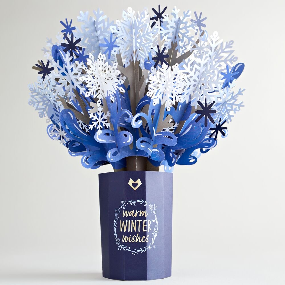 Lovepop - Winterferien Zwerge 3D Pop - Up Karte + Bouquet Set - Onlineshop für außergewöhnliche Grußkarten und Paper Art - Online kaufen