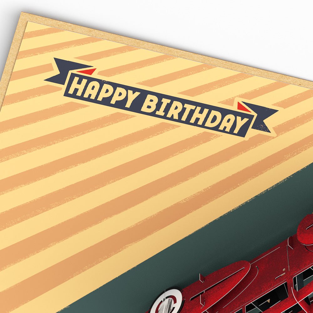 Lovepop.de - Classic rotes Auto 3D Pop - Up Geburtstagskarte für Autoliebhaber - Onlineshop für außergewöhnliche Grußkarten und Paper Art - Online kaufen