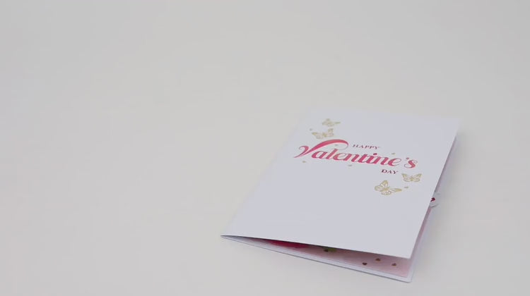 Schmetterling zum Valentinstag 3D Pop-Up Karte Valentinstag Grußkarte